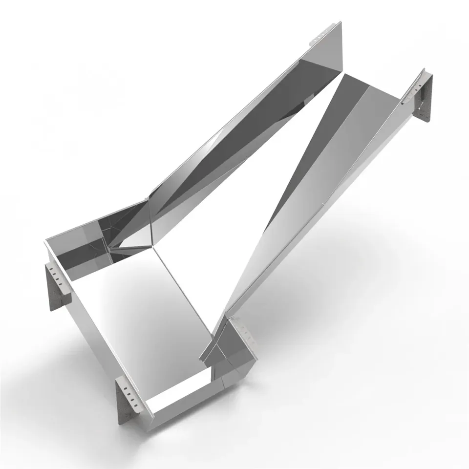 Egyedi rozsdamentes acél csúszda szállítószalagokhoz